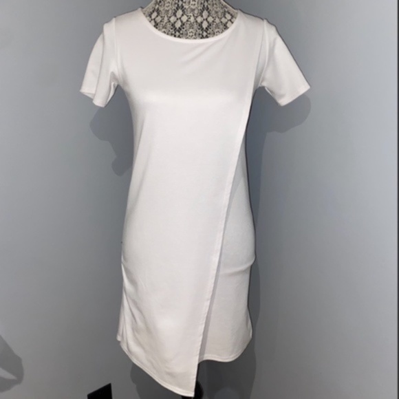MISSGUIDED Women's Asymmetrical T-Shirt Dress in White (NWOT)│Size Small - Picture 13 of 17